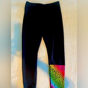 Zyia New w/o tags Rainbow Leopard lLight n Tight High Rise Leggings. 24 inch.